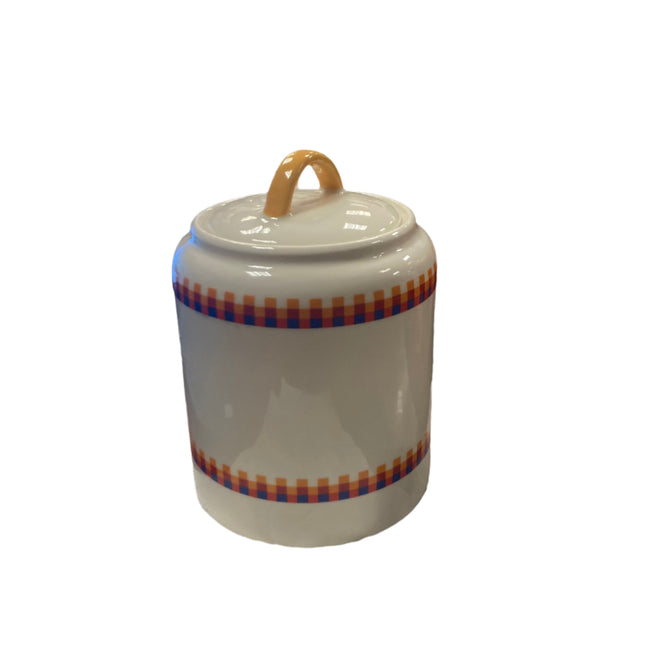 Ashland Fall Ceramic Canister Yellow Handle 7inx6in