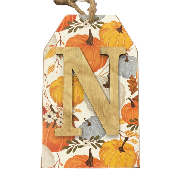 Ashland Fall Letter N Wall Sign 8x5in