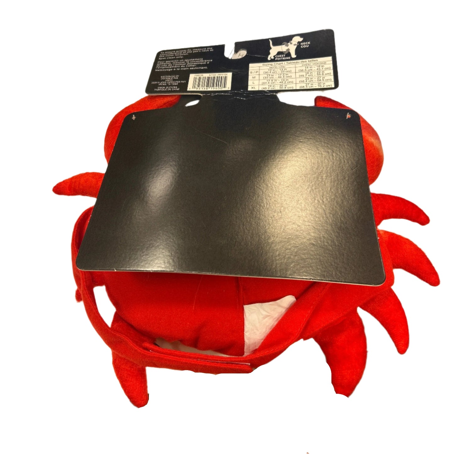 Ashland Halloween Crab Pet Costume Size Small 12-13in neck, 14-18 in chest