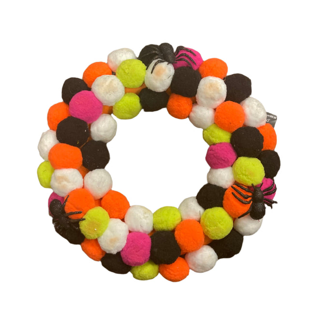 Ashland Halloween Colorful Wreath Decoration 16in