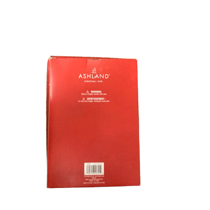 Ashland Christmas Big White Glass Ornaments 3.1in 6PC