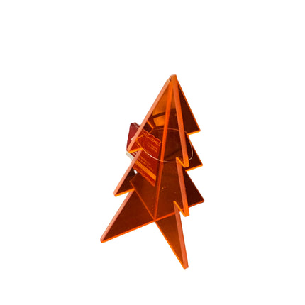 Ashland Christmas Orange Plastic Tree Table Decor 7in