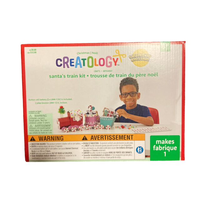 Creatology Christmas Santa’s Train Light Up Build Up Kit 8.5x11.5in