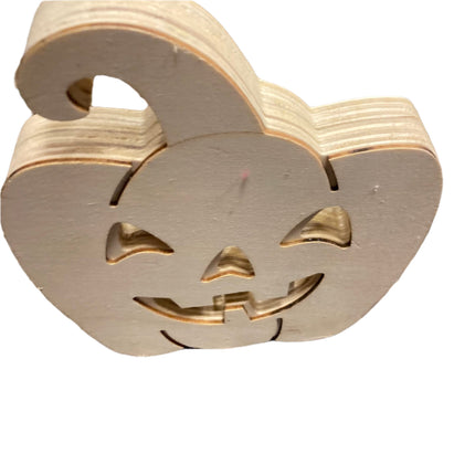 Make Market Jack O’Lantern Plywood Decoration 7x6in