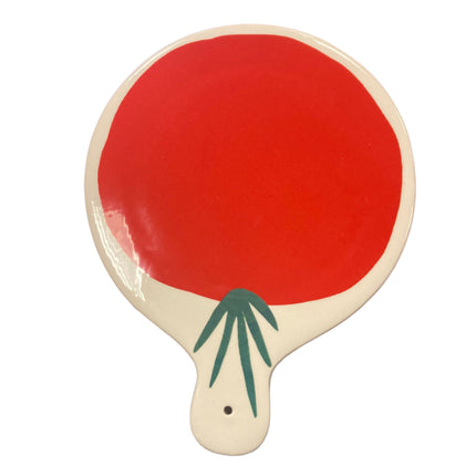 Ashland Fall Ceramic Tomato Plate 10x8in