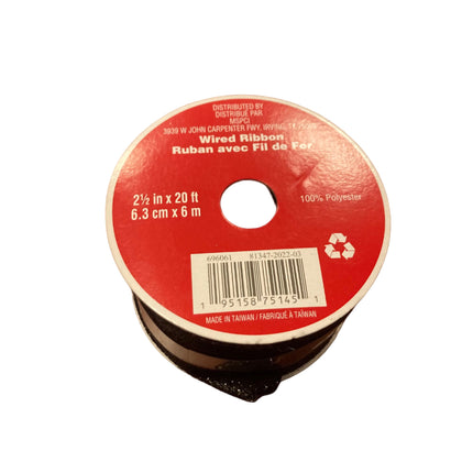 Celebrate it Christmas Glitter Wired Ribbon 2.5inx20ft