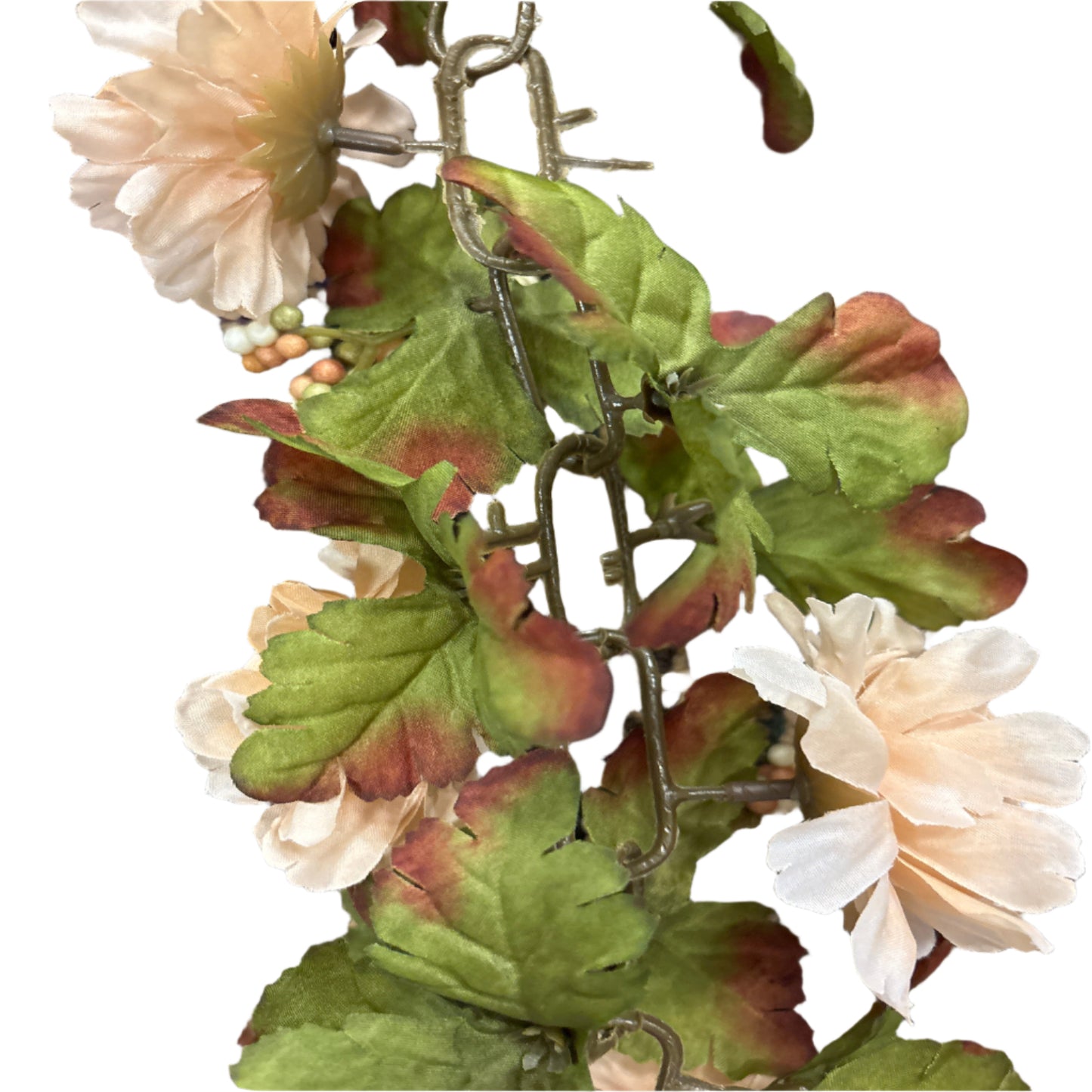 Ashland Beige Peony & Berry Garland Decoration 6 foot