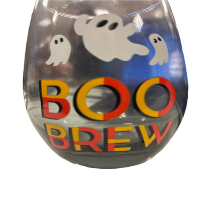 Celebrate It Halloween Party Wine Glass 4.5” x 3” x 3”