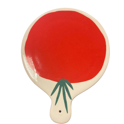 Ashland Fall Ceramic Tomato Plate 10x8in