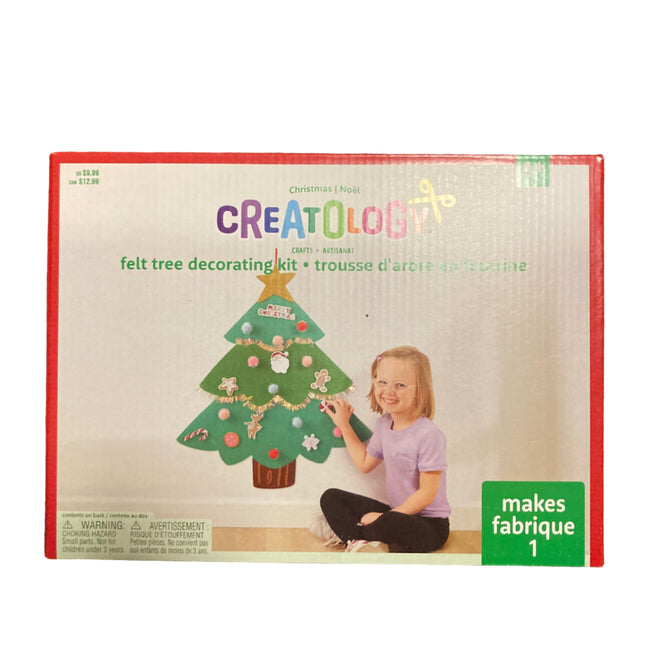 Creatology Christmas Felt Tree Build Up Decorating Kit 8.5x11.5in