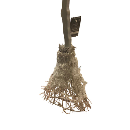 Ashland Halloween White Witch Broom Wall Decor 18in