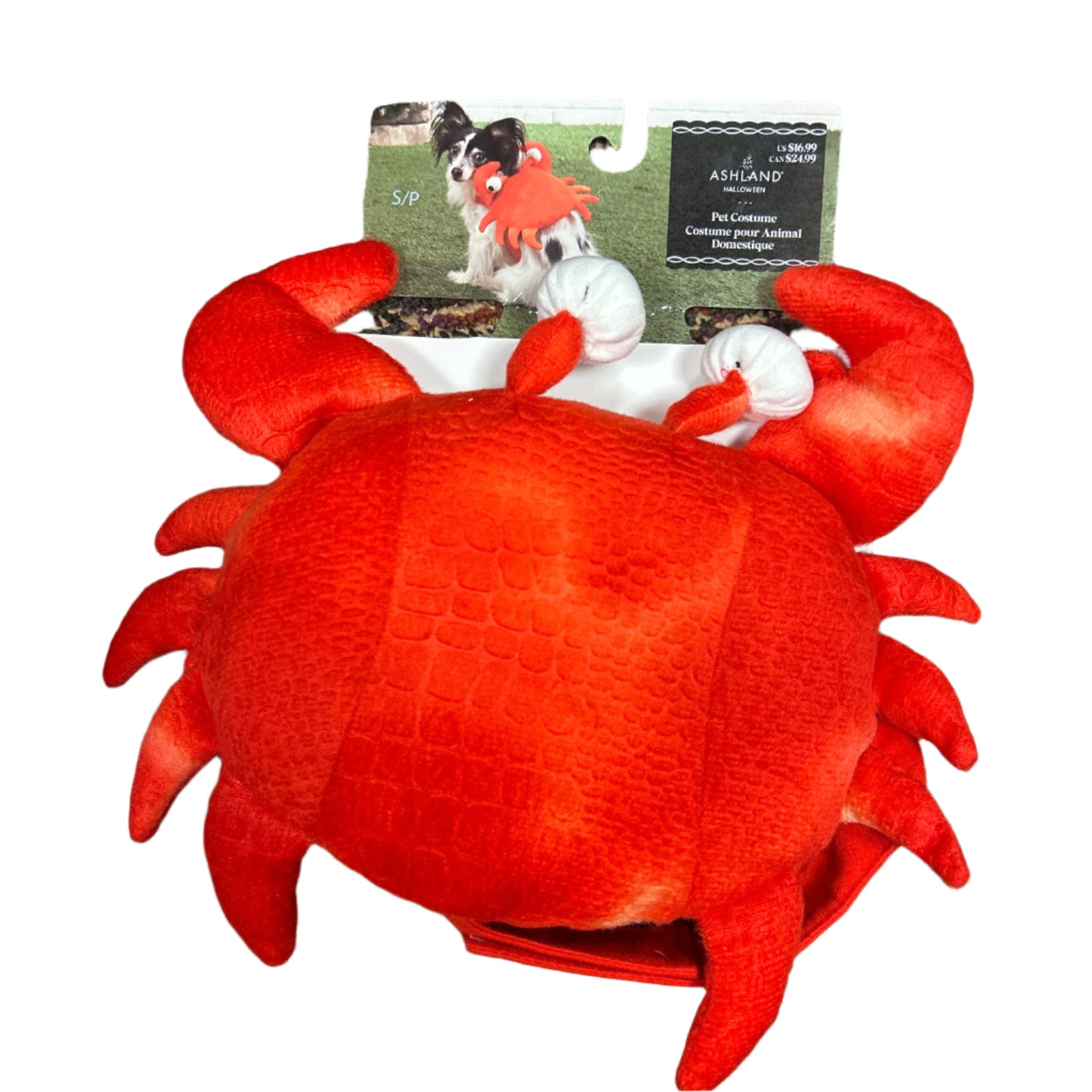 Ashland Halloween Crab Pet Costume Size Small 12-13in neck, 14-18 in chest