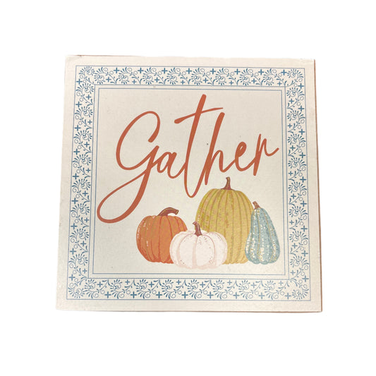 Ashland Gather Around The Table Décor 7” x 7” x 1.5”