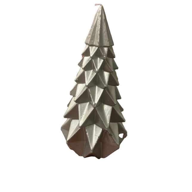 Ashland Christmas Silver Tree Candle 12in