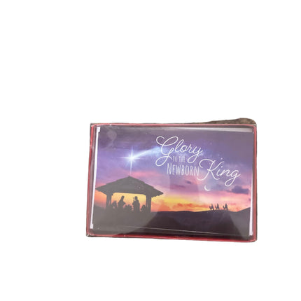 Recollections Christmas Cards Glory to the Newborn Kings 10 Cards 4.75x7.25in with 10 Envelopes 5x7.5in
