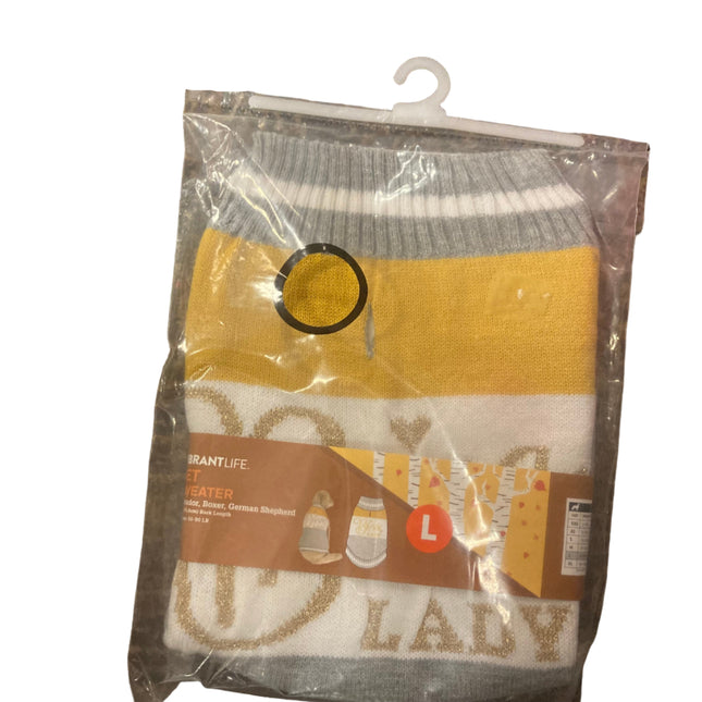 Vibrant Life Boss Lady Dog Sweater 20in 50-90Lb L