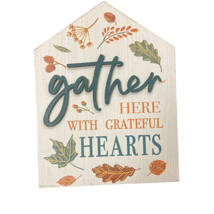 Ashland Fall Gather Here Tabletop Decor 8x6in