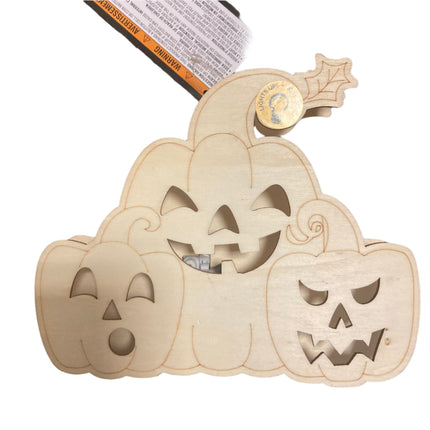 Make Market Halloween Small Pumpkins Light Up Decoration 3D 5x7in