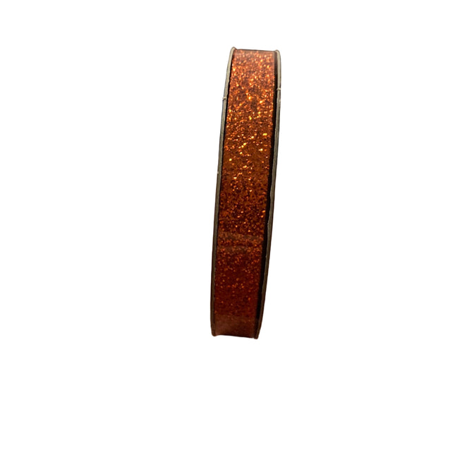 Celebrate it Halloween Orange Glitter Ribbon 3/8inx4yd