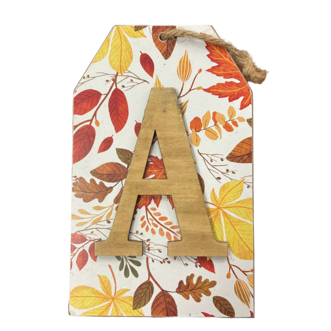 Ashland Fall Letter A Wall Sign 8x5in