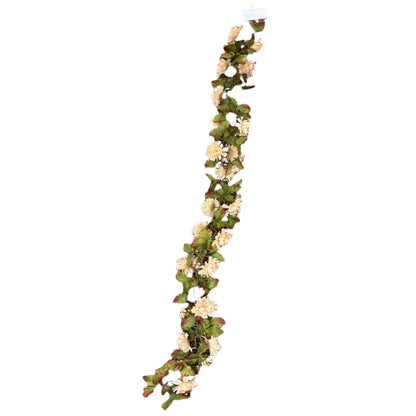 Ashland Beige Peony & Berry Garland Decoration 6 foot