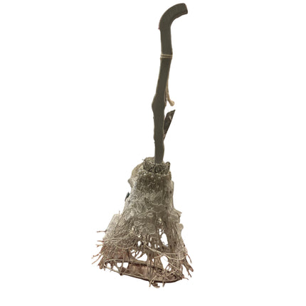 Ashland Halloween White Witch Broom Wall Decor 18in