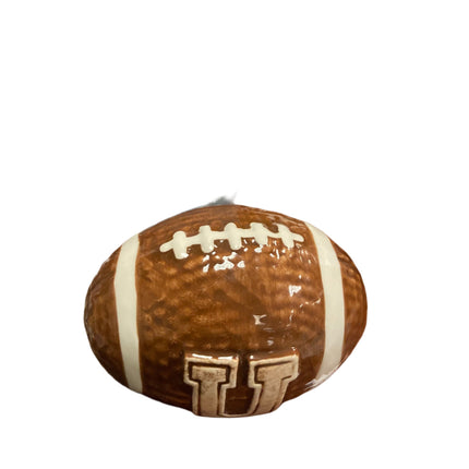 Celebrate it Ceramic Football Letter U 4x3in