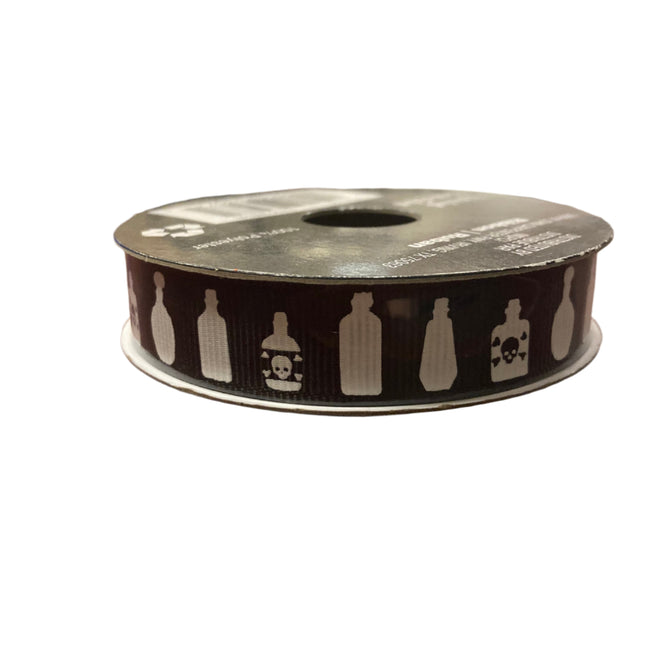 Celebrate it Halloween Potion Bottles Ribbon 5/8inx4yd