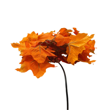 Ashland Fall Glitter Orange Maple Leaf Chain Garland 6ft