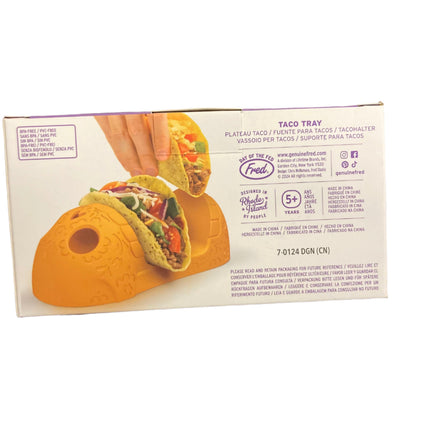 Genuine Fred Day of the Dead Pink and Yellow 2 Piece Taco Holder
