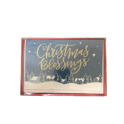 Recollections Christmas Blessings 10 Cards 4.75x7.25in with 10 Envelopes 5x7.5in