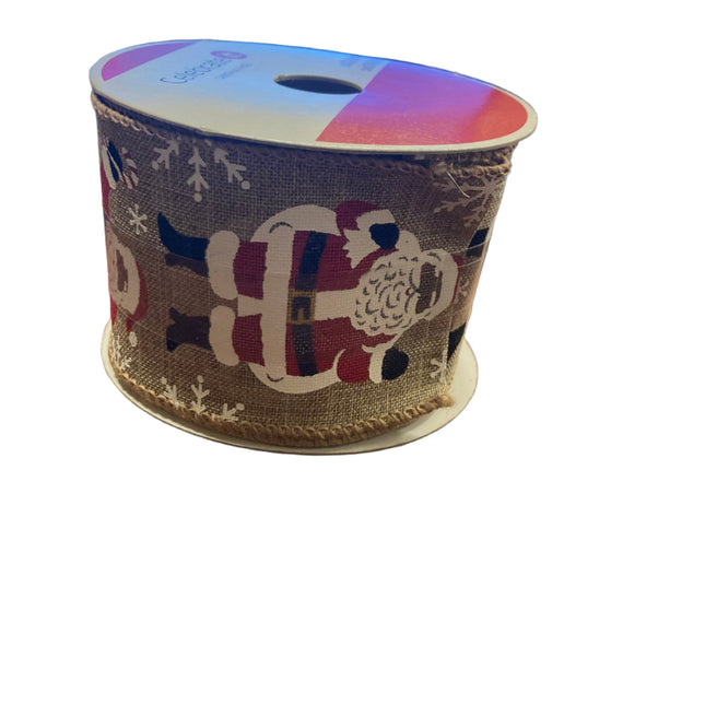 Celebrate it Christmas Santa Ribbon 2.5inx20ft