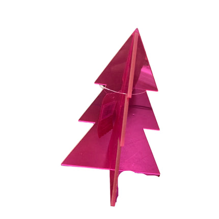 Ashland Christmas Pink Plastic Tree Table Decor 7in