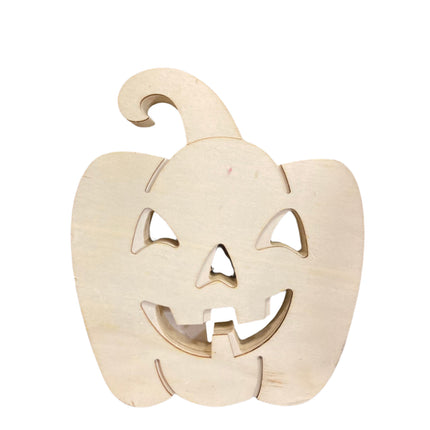 Make Market Jack O’Lantern Plywood Decoration 7x6in