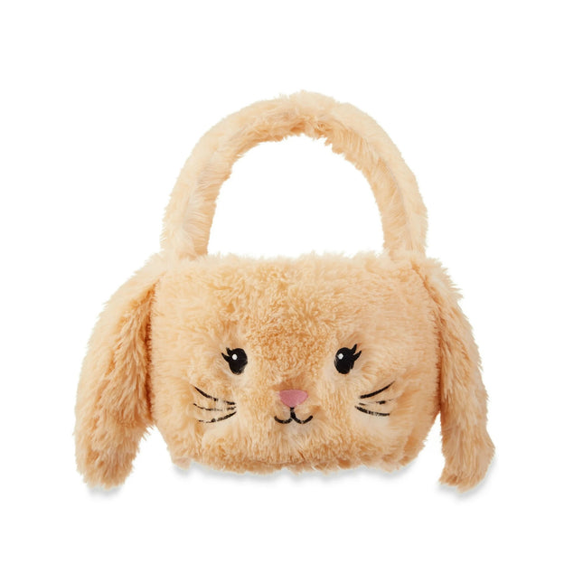 Easter Brown Plush Bunny Basket, 12 in x 12 in, by Way To Celebrate
