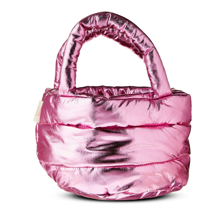 Easter Pink Metallic Fabric Basket