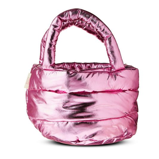 Easter Pink Metallic Fabric Basket