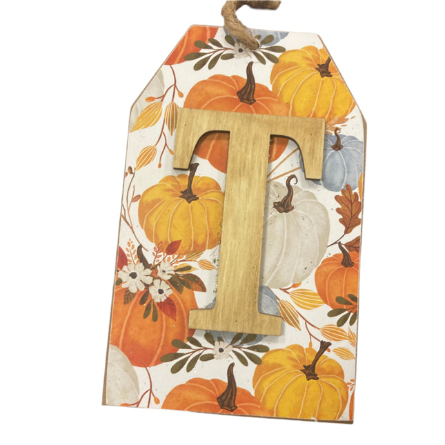 Ashland Fall Letter T Wall Sign 8x5in