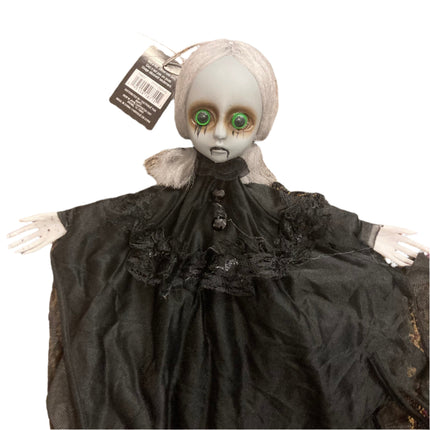 Ashland Halloween Grey Hair Hanging Doll Decoration 19in