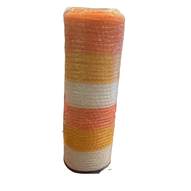 Celebrate it Halloween Candy Corn Color Mesh 9.5inx19ft