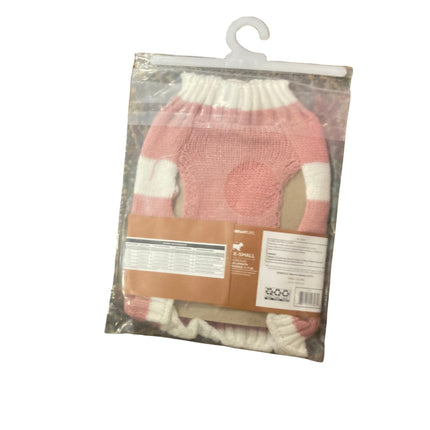 Vibrant Life Pink Spoiled Pet Sweater 8in Length,3-7Lb Weight XXS