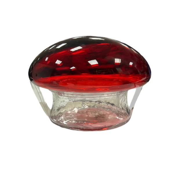 Ashland Glass Mushroom Container 6”x6”x7”