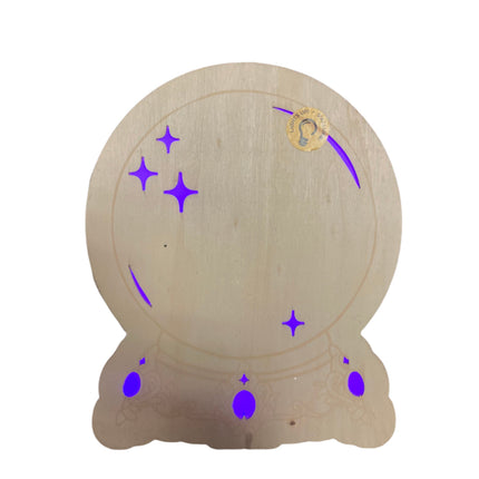 Make Market Halloween Crystal Ball 3D Light Up Decoration 8x6.5in