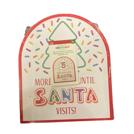 Creatology Christmad Dry Erase Santa Countdown Wall Board 12x10in