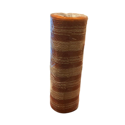 Celebrate it Hall Orange and White Stripe Mesh 9.5inx19ft