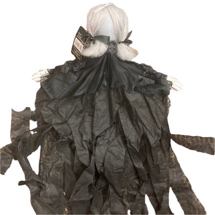 Ashland Halloween Grey Hair Hanging Doll Decoration 19in