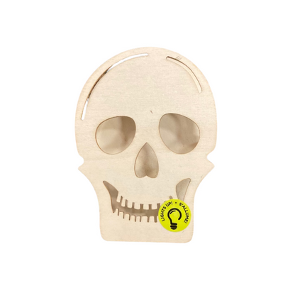 Make Market DIY Light Up Skull Painting Craft 6x4.5in