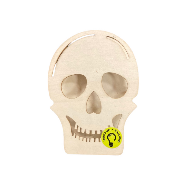 Make Market DIY Light Up Skull Painting Craft 6x4.5in