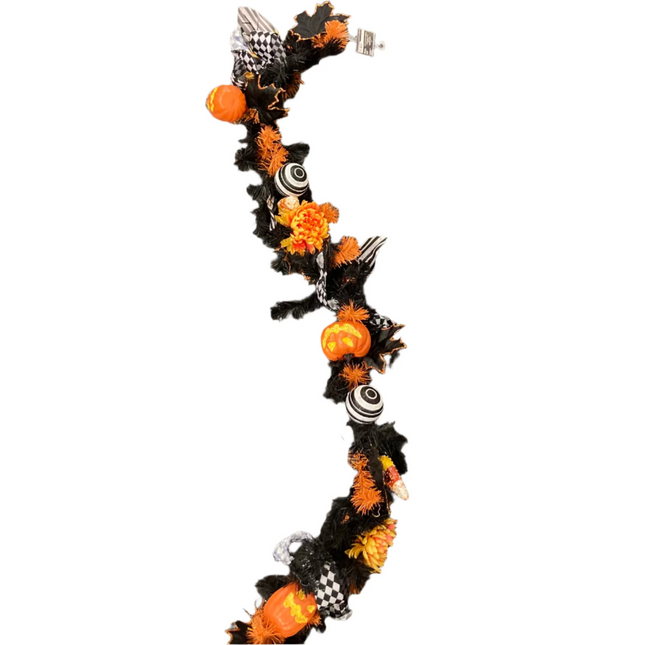 Ashland Halloween Pumpkin Themed Garland Decoration 6ft