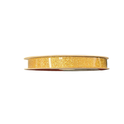 Celebrate It Gold Glitter Ribbon 3/8 in * 30 ft - Christmas & Easter